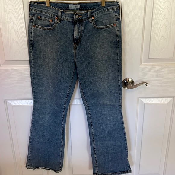 Levi Jean. Boot leg faded denim. Size 12 short.